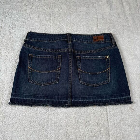 Vintage Y2K Bullhead Navy Women’s Denim Jean Mini Skirt - Picture 2 of 7